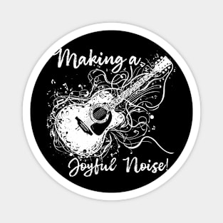 Guitar Player Making a Joyful Noise Magnet